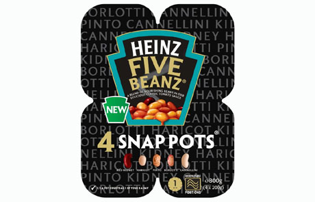 Heinz 5 Beanz Snack Pots Image