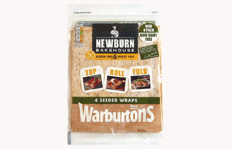 Warburtons Gluten Free Seeded Wrap Image