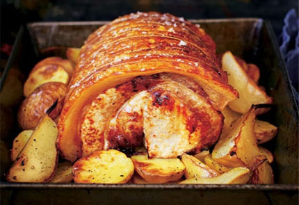 Roast pork with Pears